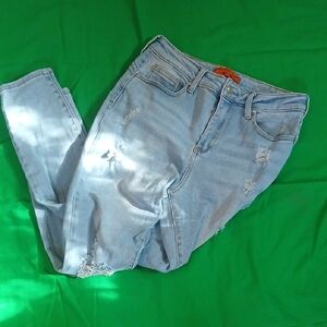 Pre-loved Light Blue Distressed Women Jeans